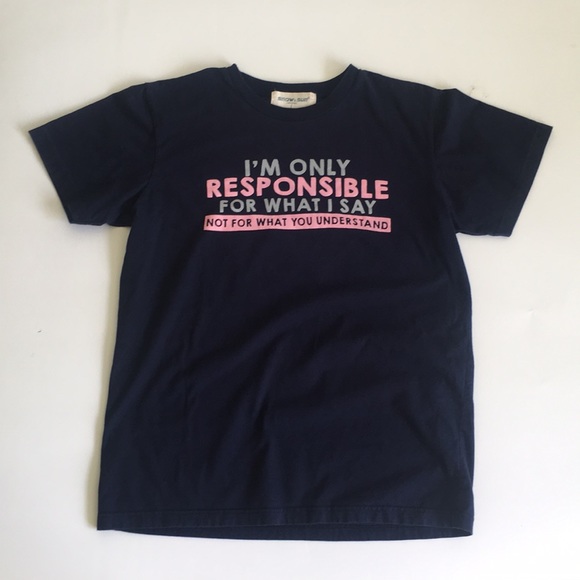Tops - Navy Blue Graphic Tee